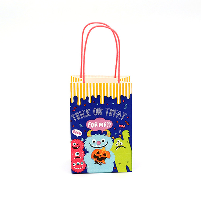Recycle Kraft Christmas Paper Bags For Shopping ISO9001 BRC Certified