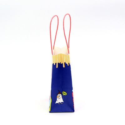 Recycle Kraft Christmas Paper Bags For Shopping ISO9001 BRC Certified