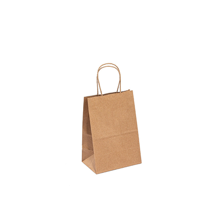 Food Grade Paper T Shirt Bags With UV Coating Embossing Finishing