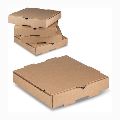 CMYK Printing Square Pizza Paper Box For Food Containers