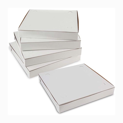Food Pizza Kraft Paper Take Out Boxes Flute Corrugated Cardboard Material
