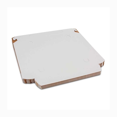 Portable Pizza Food Container Paper Box Compostable With Matt Lamination Varnishing