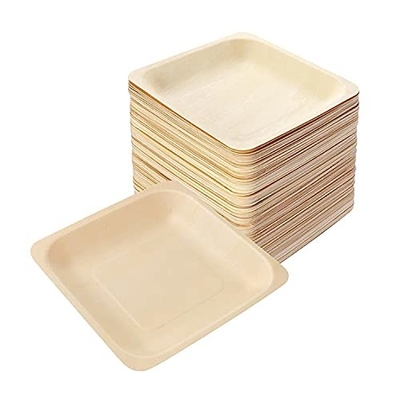 Oil Proof Kraft Paper Plate Microwavable For Barbecue Fried Chicken