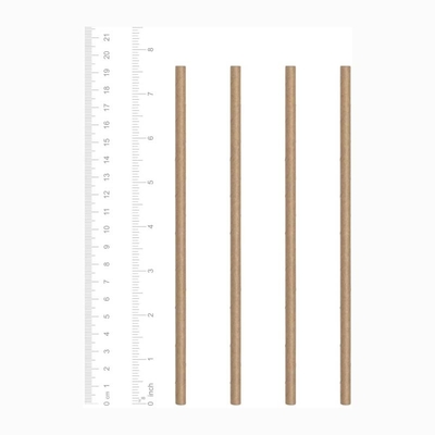 Brown Kraft Paper Drinking Straws Biodegradable For Restaurant Party