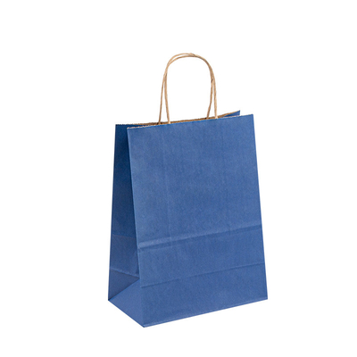 Grocery Shopping Handle Paper Bags With Foil Stamping Embossing Finishing