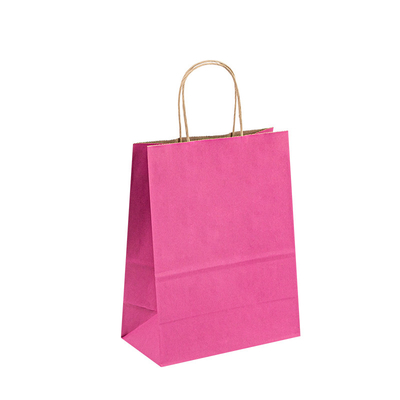 100gsm White Plain Gift Bags With Handles Compostable Recyclable