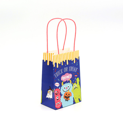 Recycle Kraft Christmas Paper Bags For Shopping ISO9001 BRC Certified