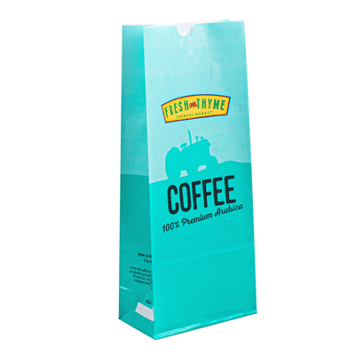 OEM ODM Service Kraft Paper Packing Bags With Waterbased Ink And 100% Printing Area