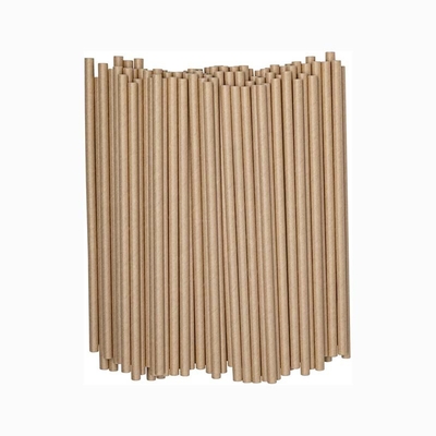 Brown Kraft Paper Drinking Straws Biodegradable For Restaurant Party